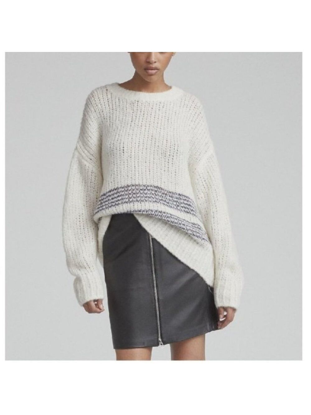 Rag & Bone Iceland Striped Wool Blend Sweater